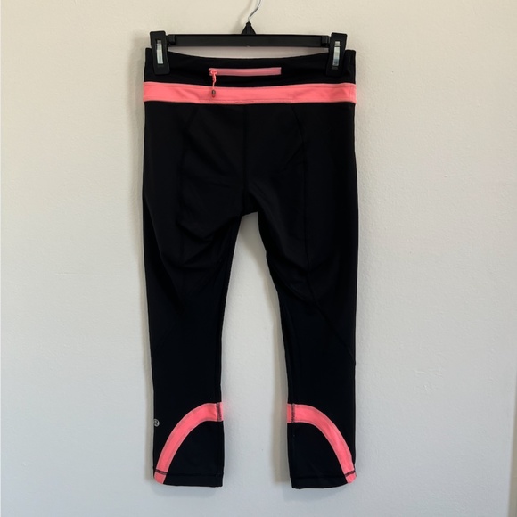 lululemon athletica Pants - Lululemon Pink & Black Workout Leggings
